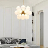 Radial Petal Design Glass Modern Pendant Light - Clowas